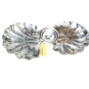 Vintage Hammered Aluminum Art Deco Veggies Tray